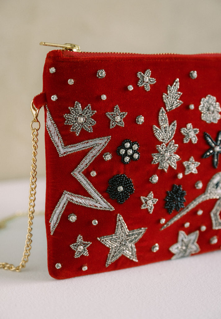 This side of Paradise Velvet Purse