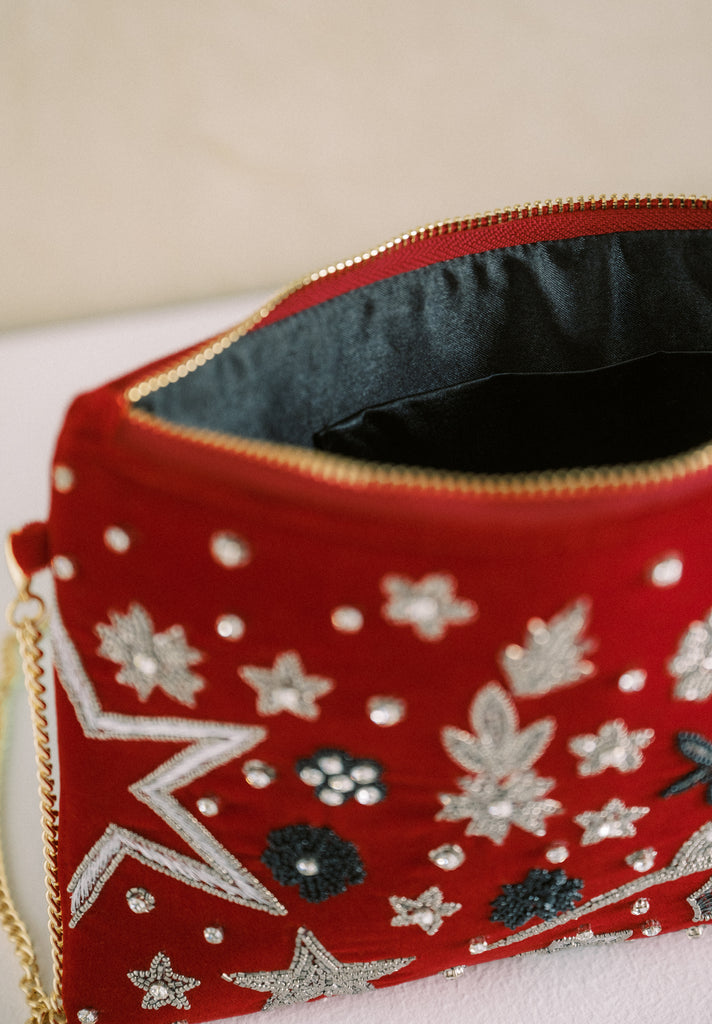 This side of Paradise Velvet Purse