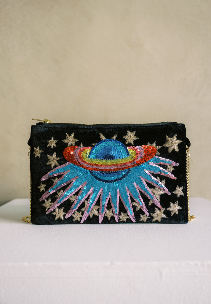 Wild Moments Velvet Purse