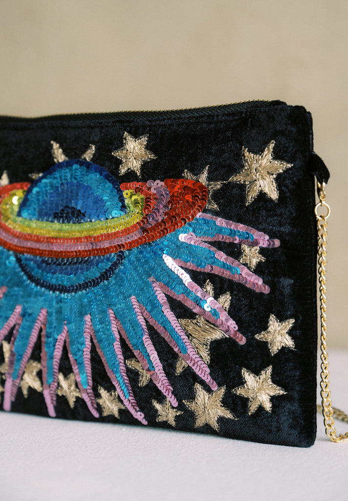 Wild Moments Velvet Purse