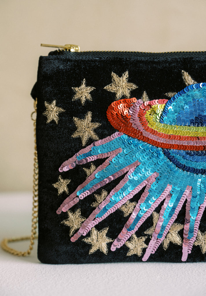 Wild Moments Velvet Purse