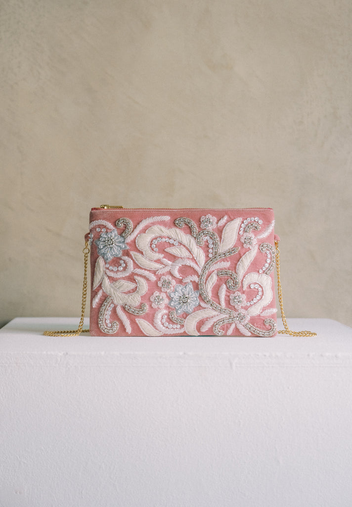 Lost Letters Velvet Purse