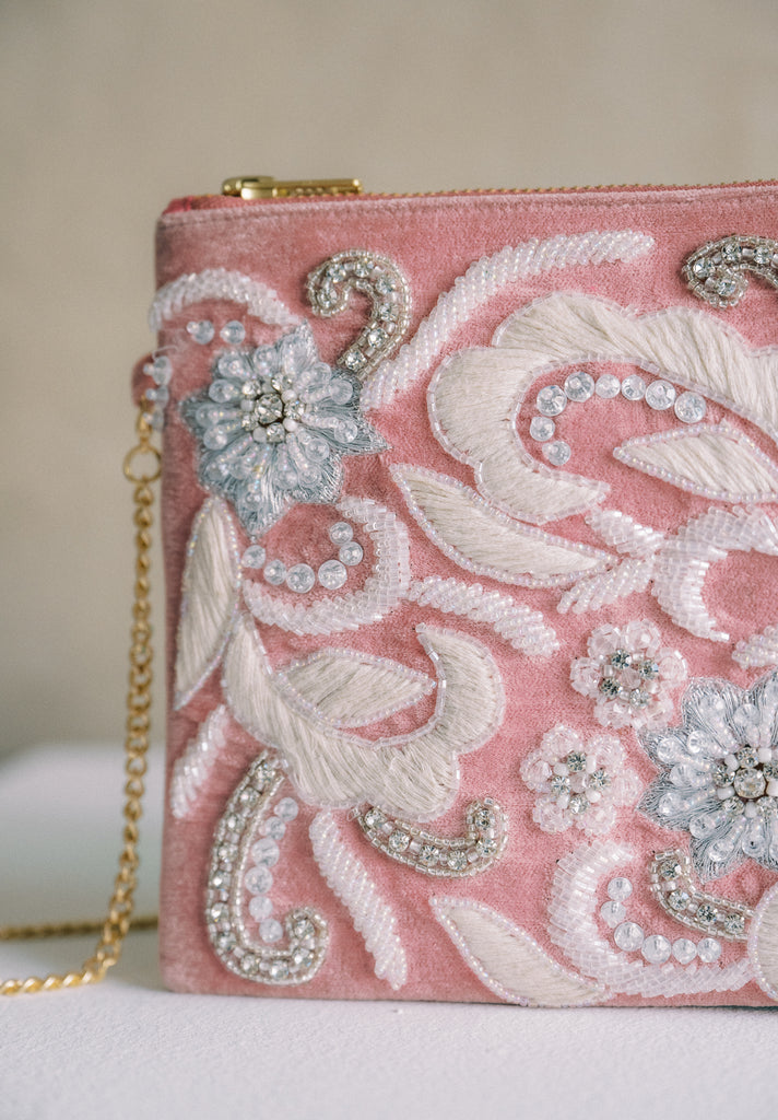 Lost Letters Velvet Purse