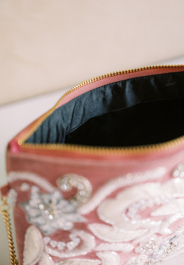 Lost Letters Velvet Purse