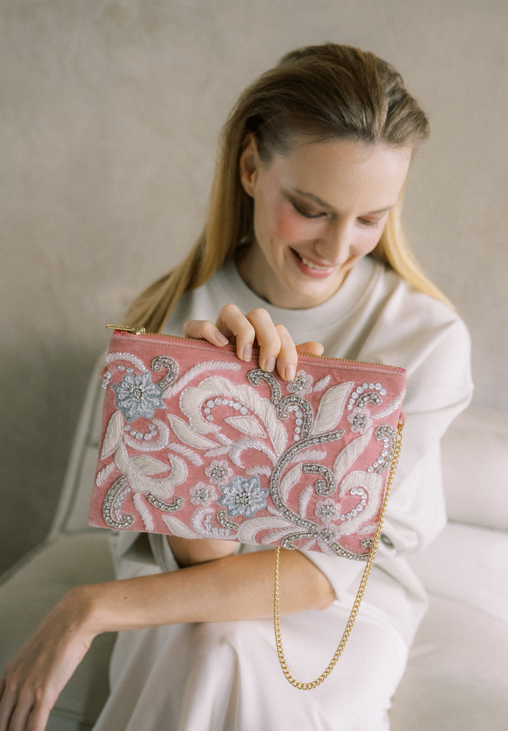 Lost Letters Velvet Purse