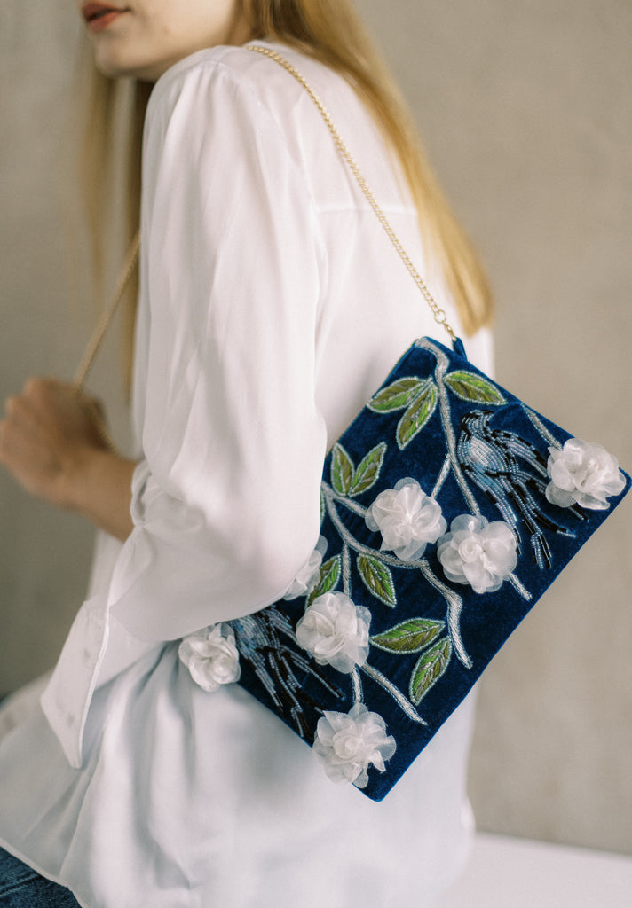 Tender is the Night Velvet Purse