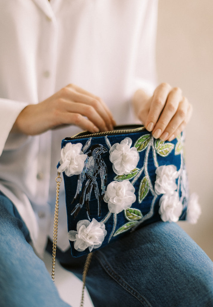 Tender is the Night Velvet Purse