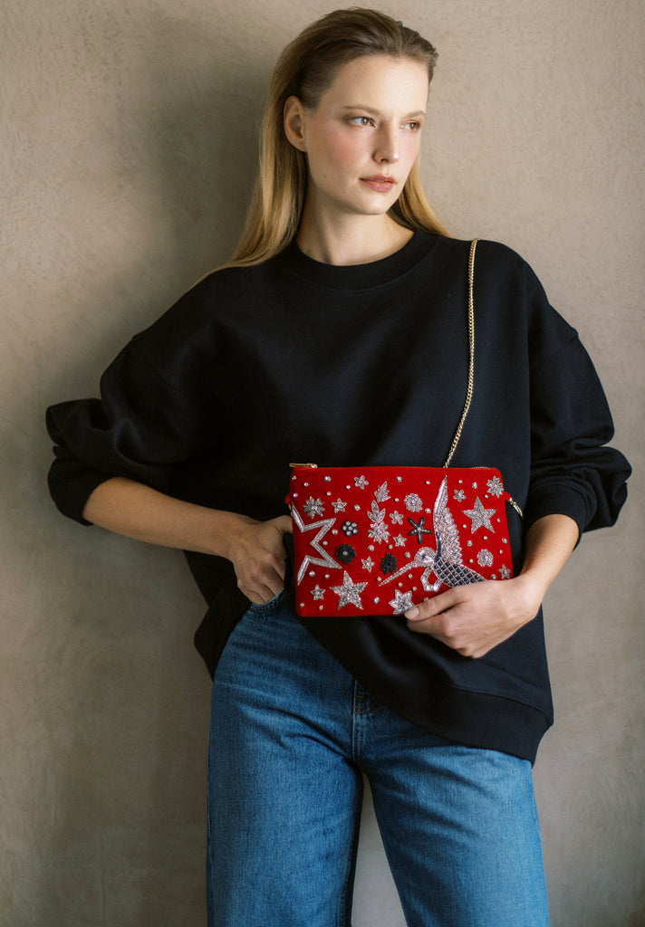 This side of Paradise Velvet Purse