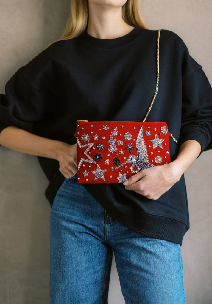 This side of Paradise Velvet Purse