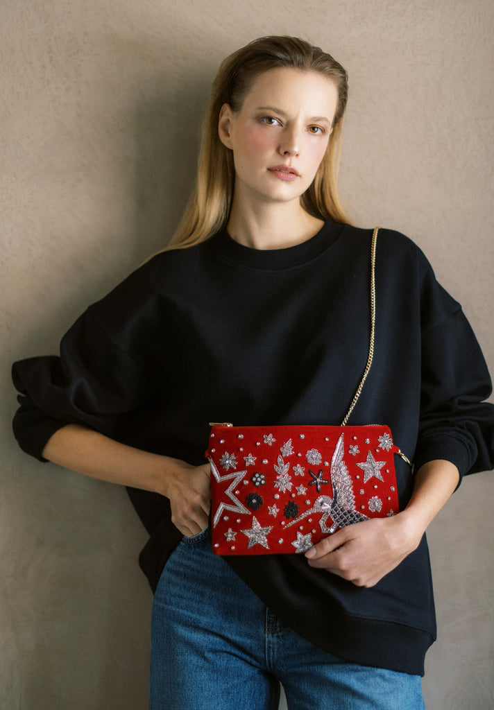 This side of Paradise Velvet Purse