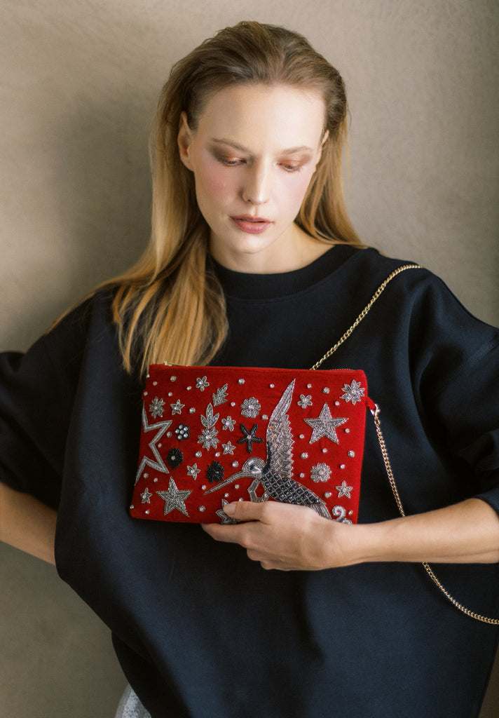 This side of Paradise Velvet Purse