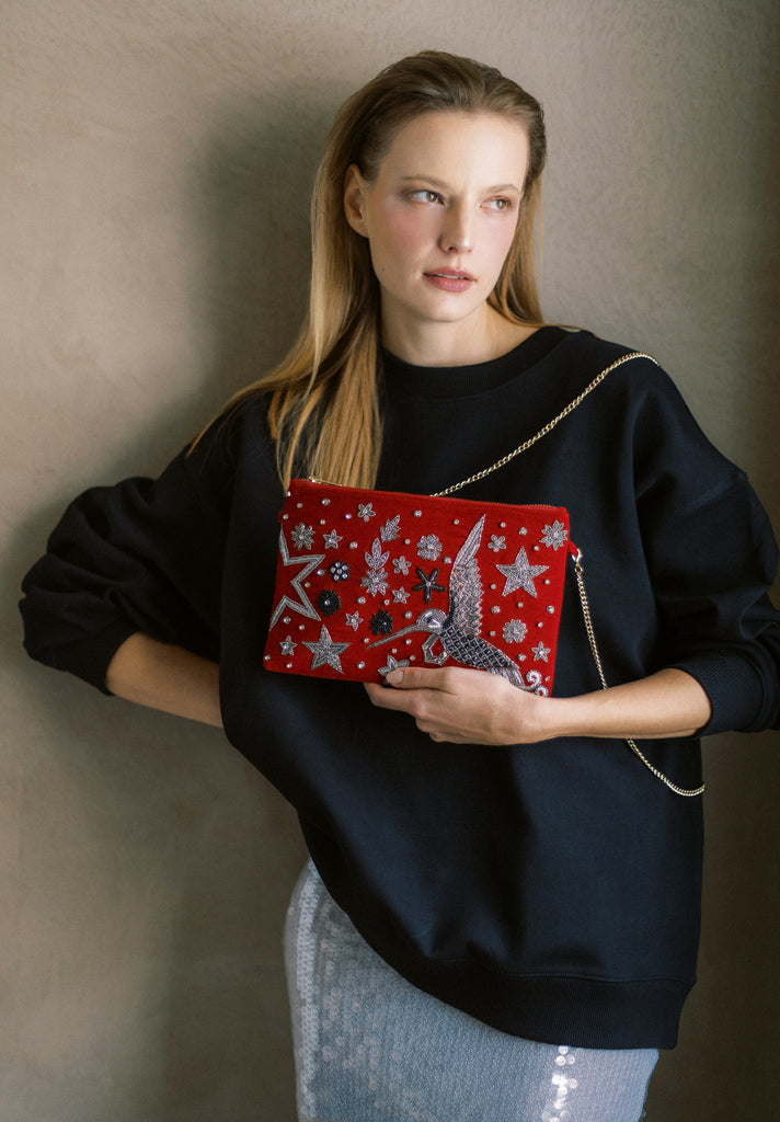 This side of Paradise Velvet Purse