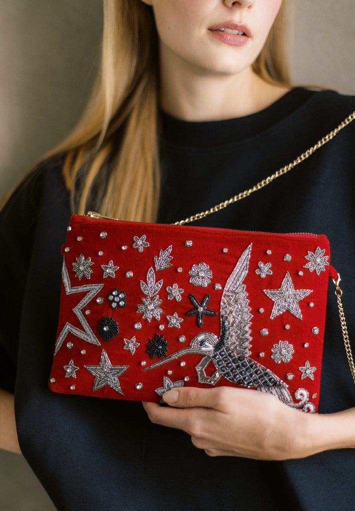 This side of Paradise Velvet Purse