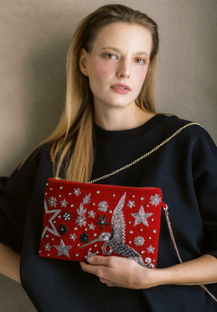 This side of Paradise Velvet Purse