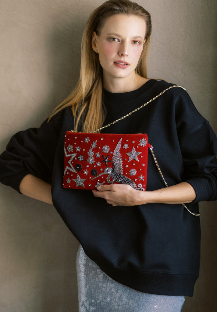 This side of Paradise Velvet Purse