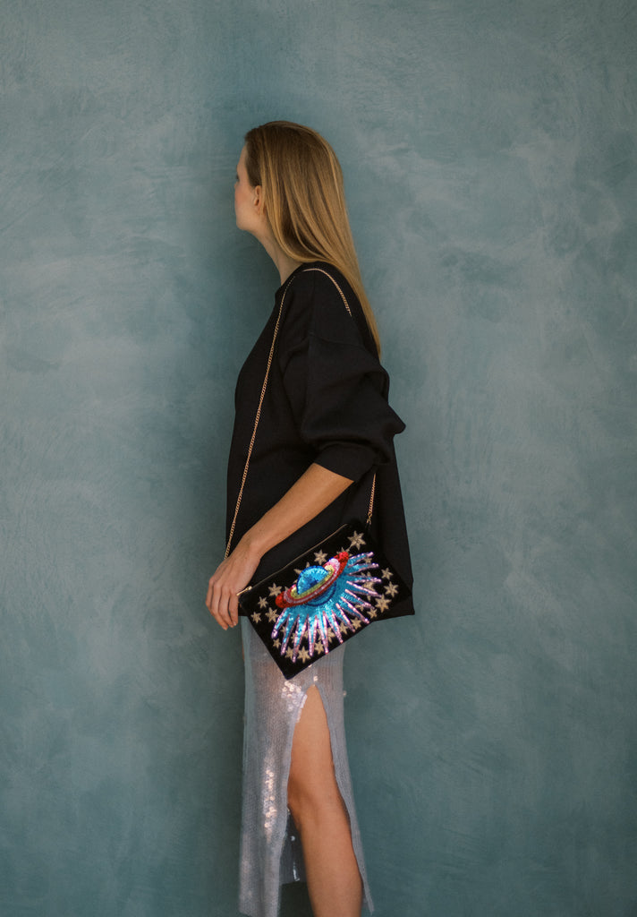 Wild Moments Velvet Purse