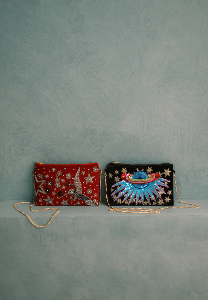 This side of Paradise Velvet Purse