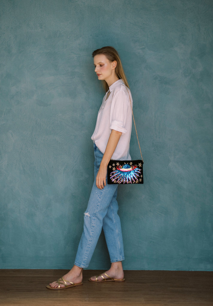 Wild Moments Velvet Purse