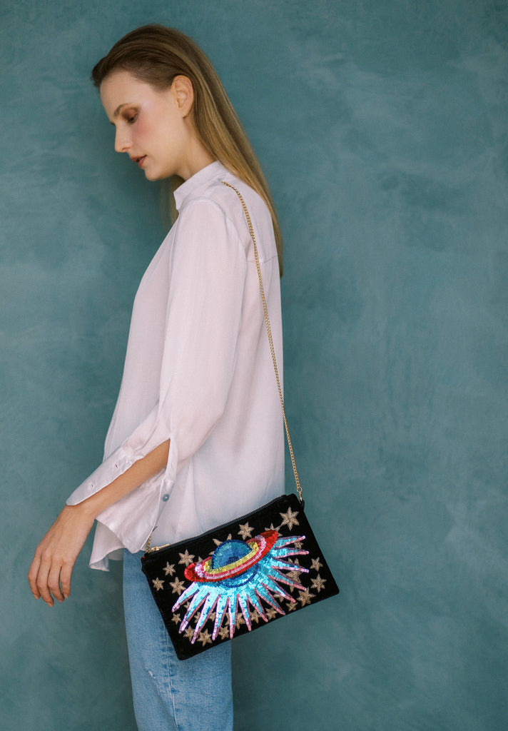 Wild Moments Velvet Purse