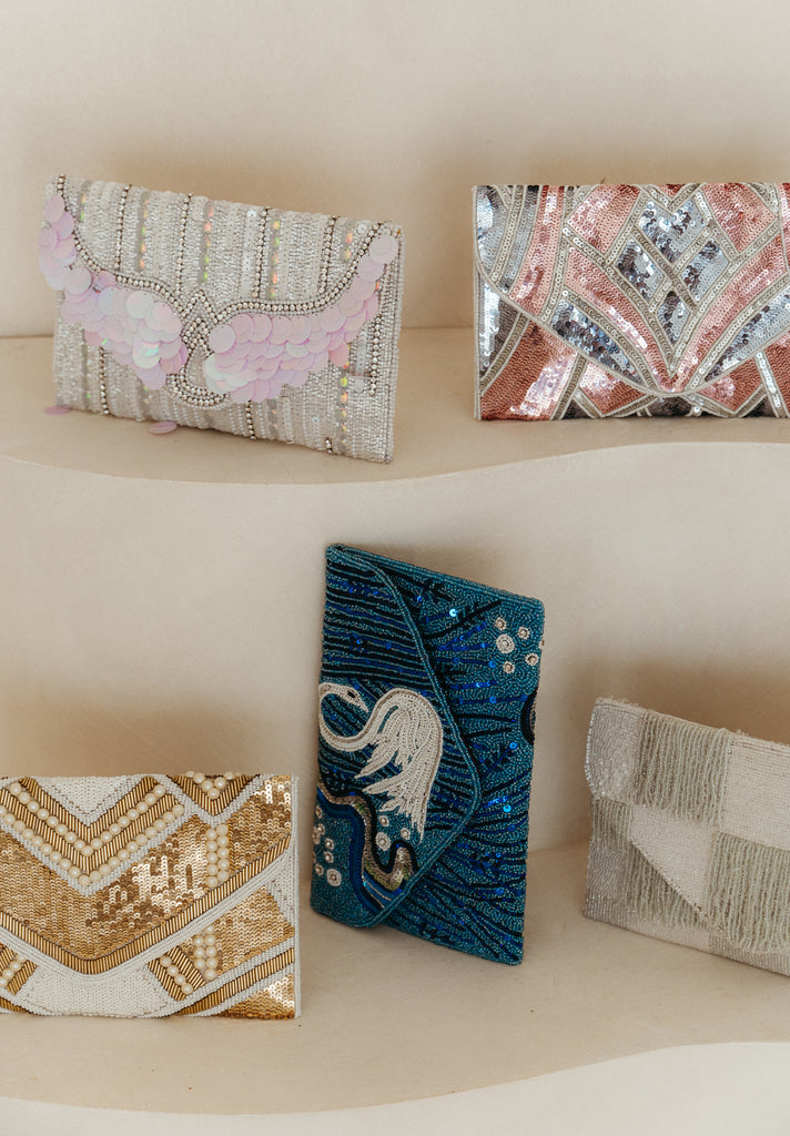 Wandering Hearts Beaded Crossbody