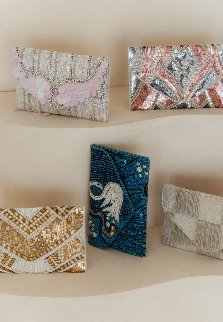 Wandering Hearts Beaded Crossbody