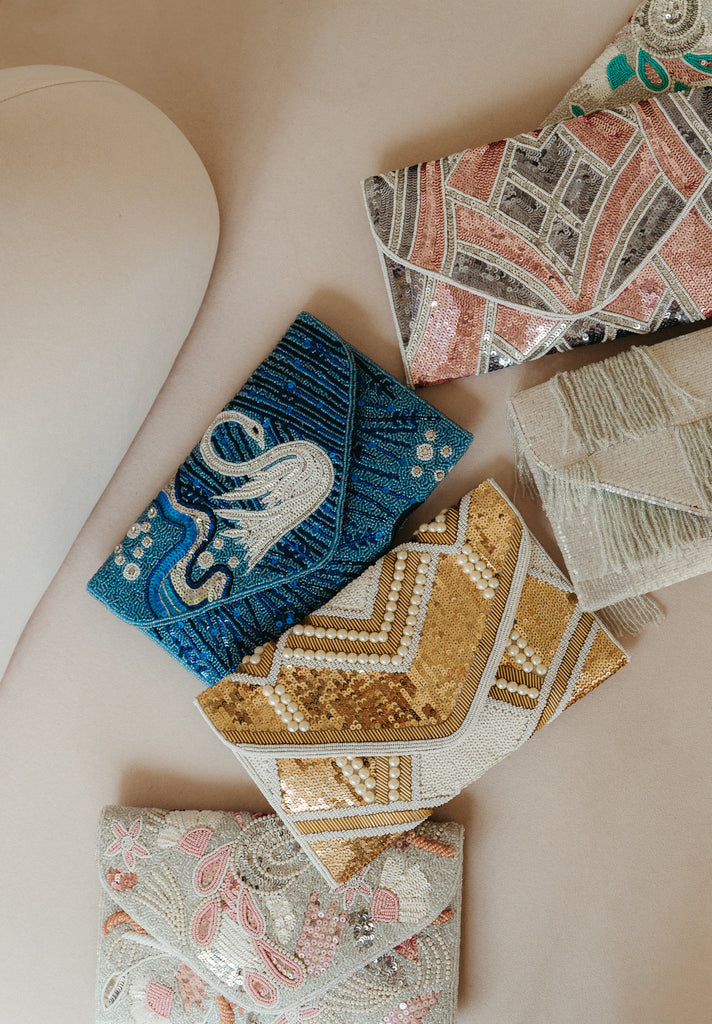 Fields of Gold Beaded Crossbody