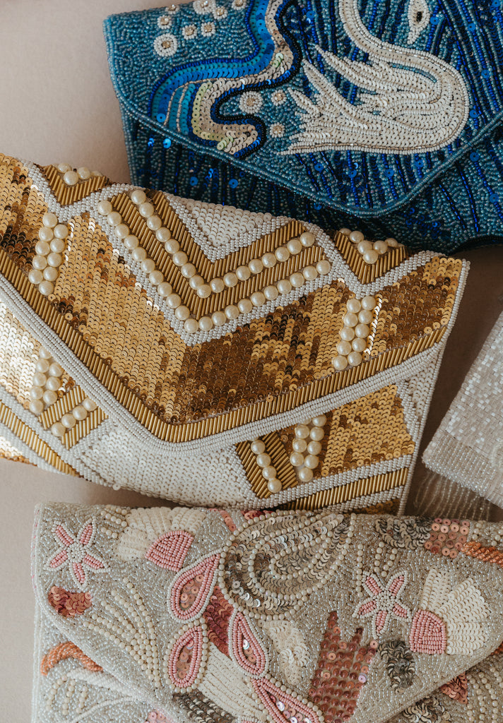 Fields of Gold Beaded Crossbody