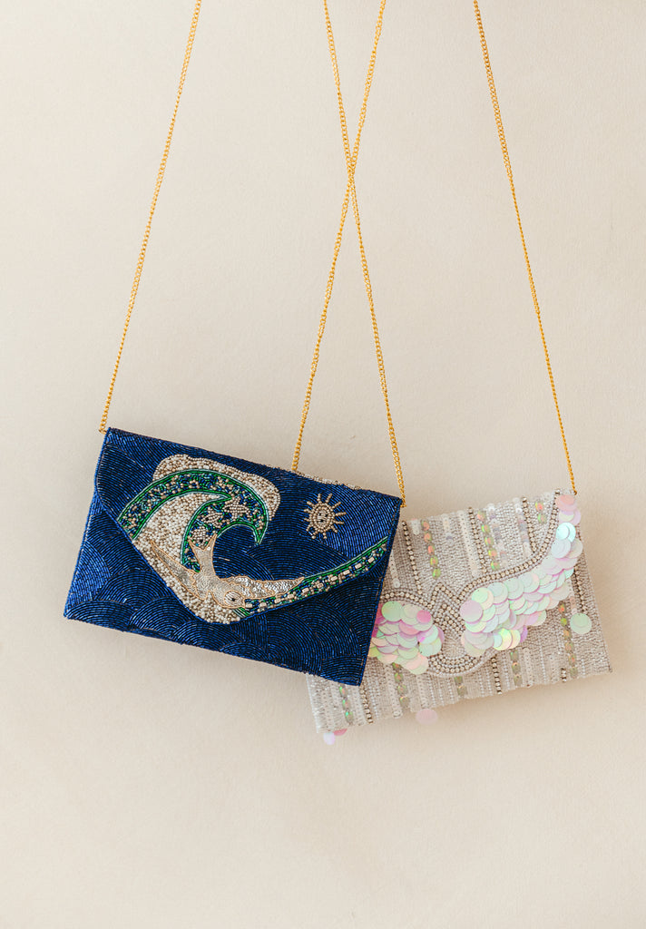 Ocean Skies Beaded Crossbody (Preorder)
