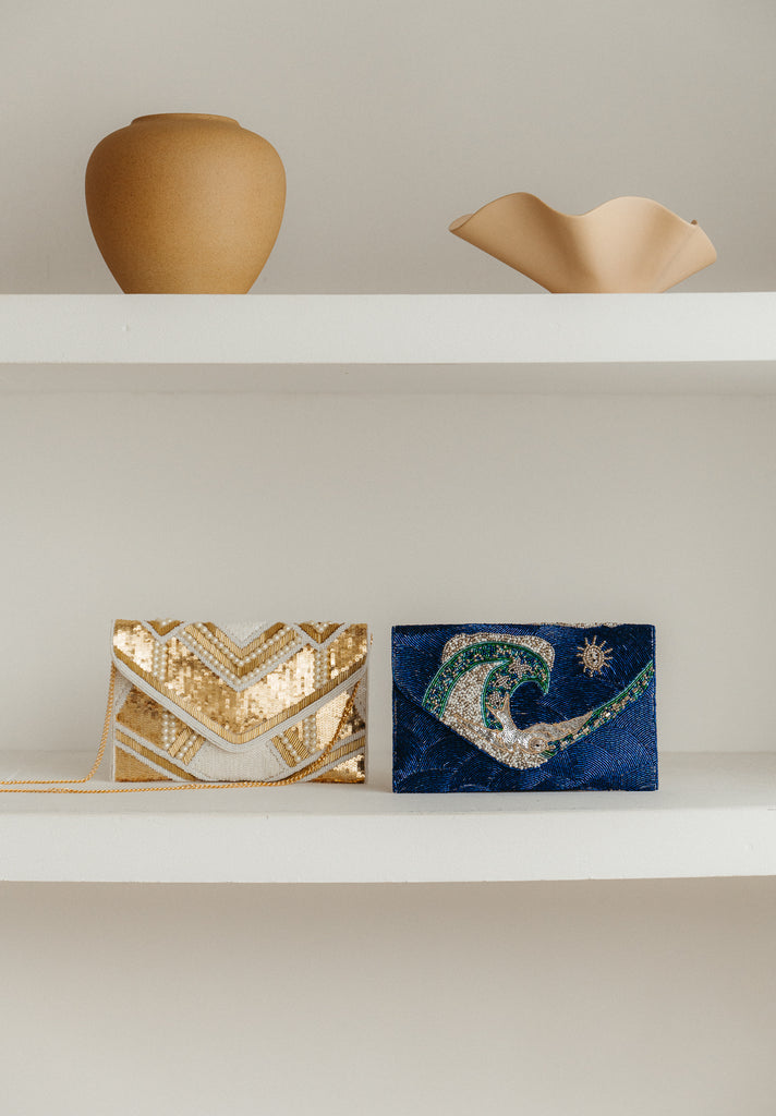 Ocean Skies Beaded Crossbody (Preorder)