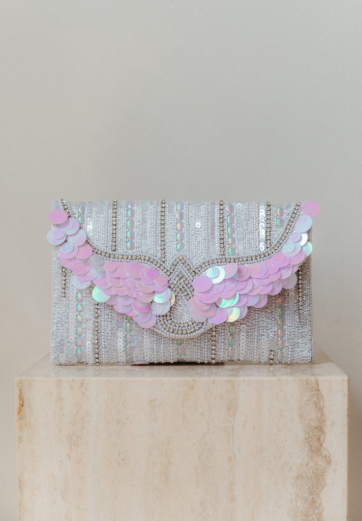 Wandering Hearts Beaded Crossbody