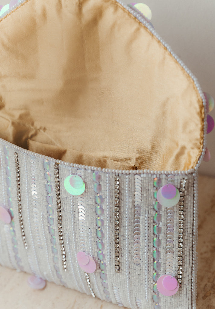 Wandering Hearts Beaded Crossbody