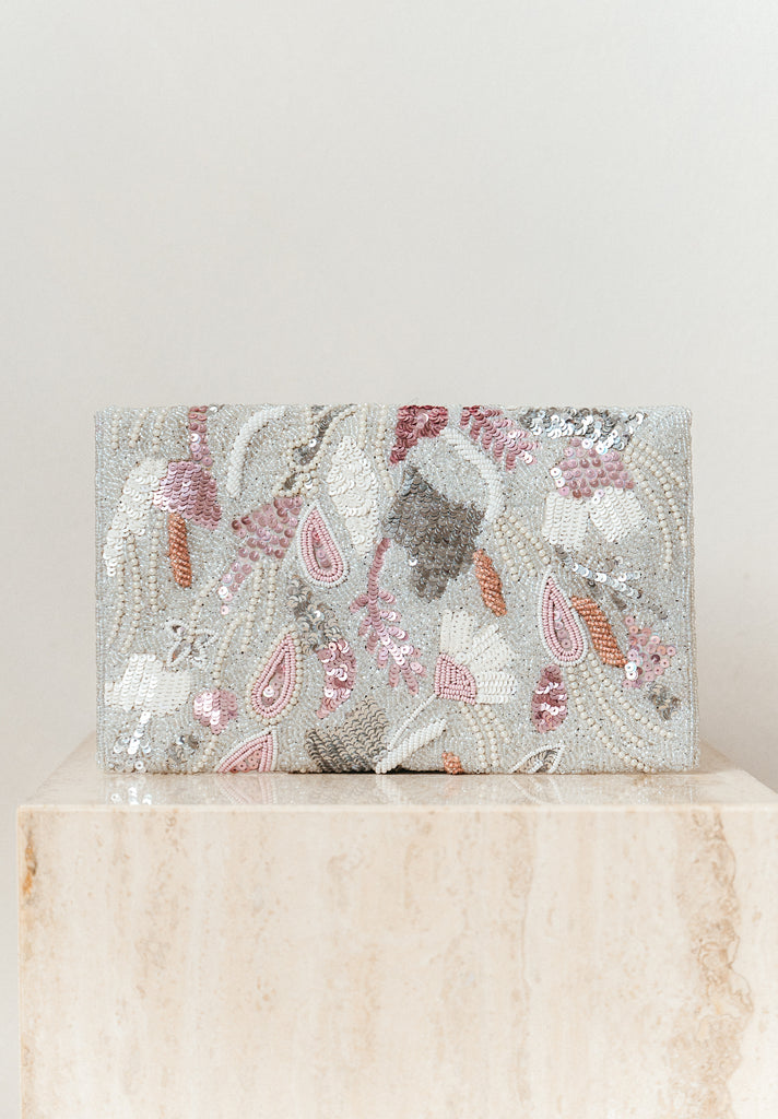 Dancing Petals Beaded Crossbody