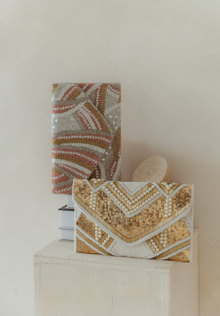 Fields of Gold Beaded Crossbody