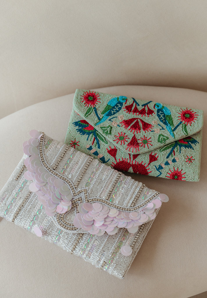 Wandering Hearts Beaded Crossbody (Preorder)