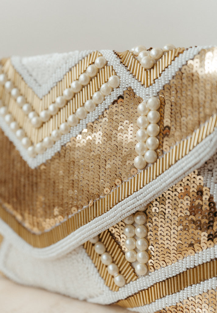 Fields of Gold Beaded Crossbody