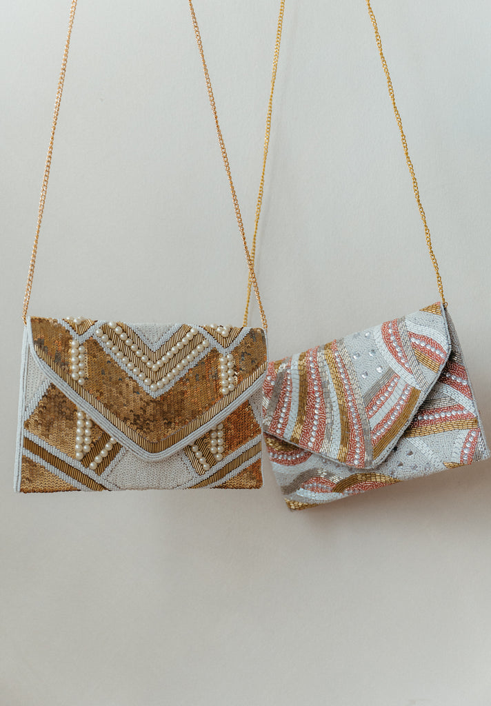 Fields of Gold Beaded Crossbody
