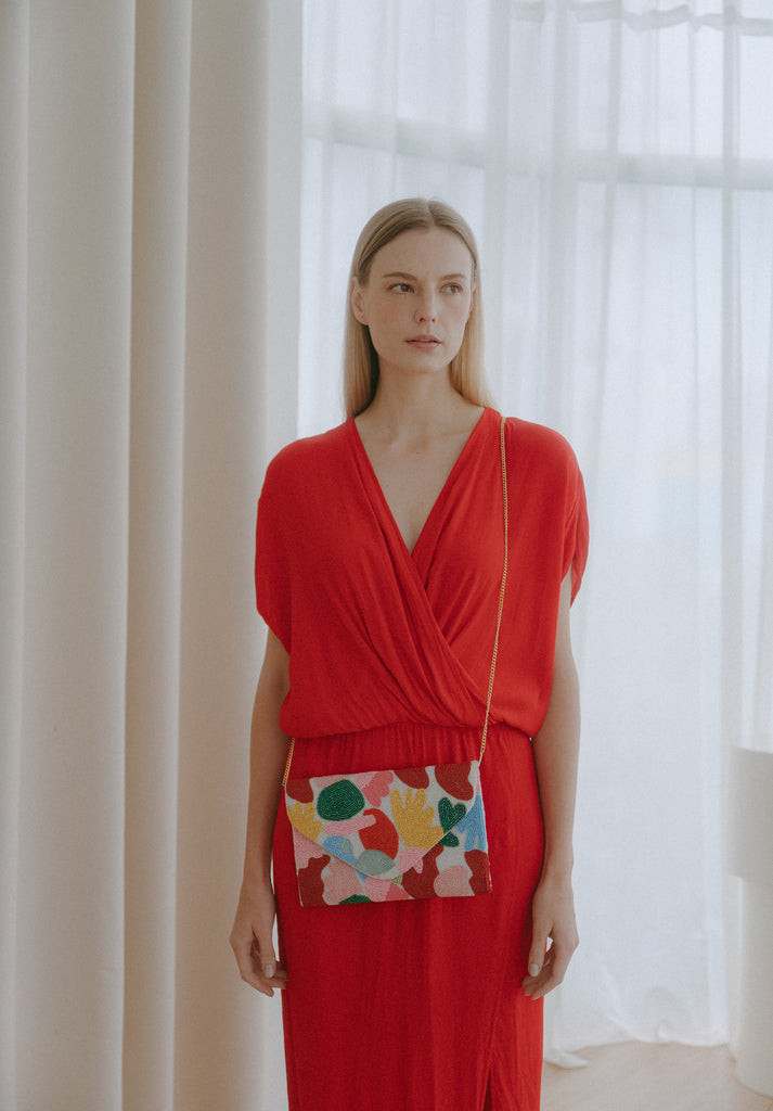 Joy of Life Beaded Crossbody