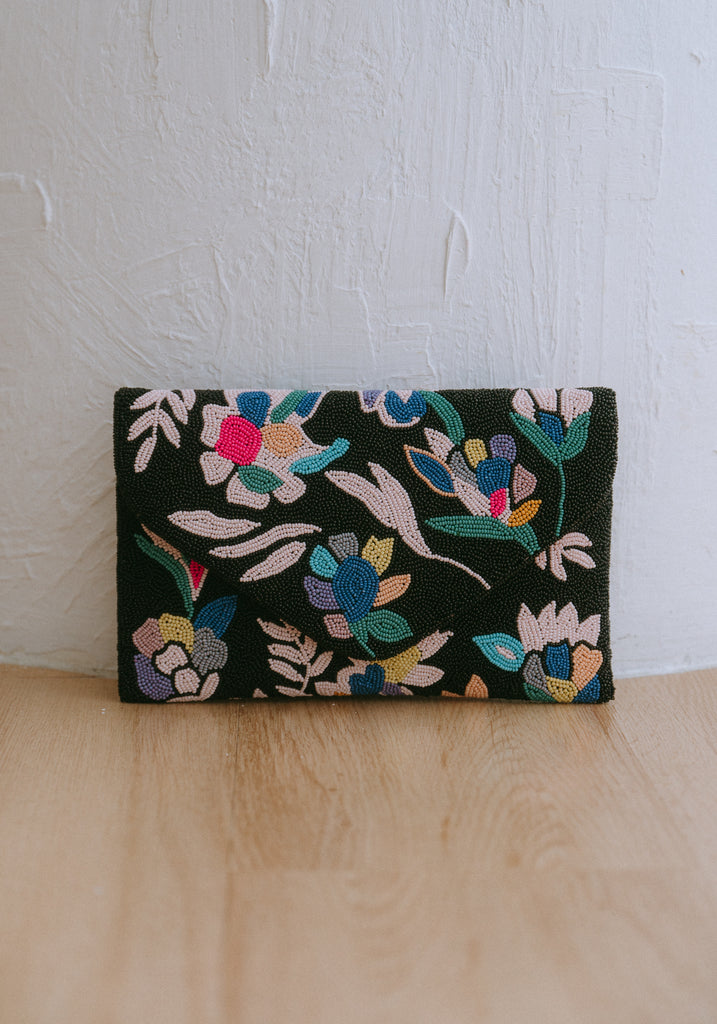 Spring Blossoms Beaded Crossbody