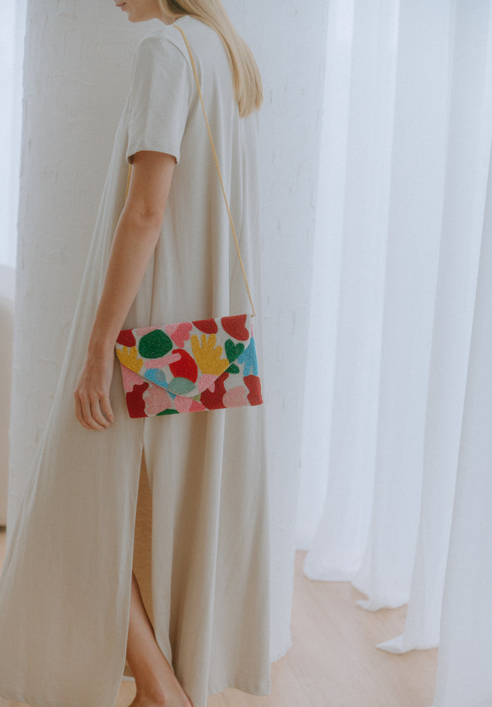 Joy of Life Beaded Crossbody
