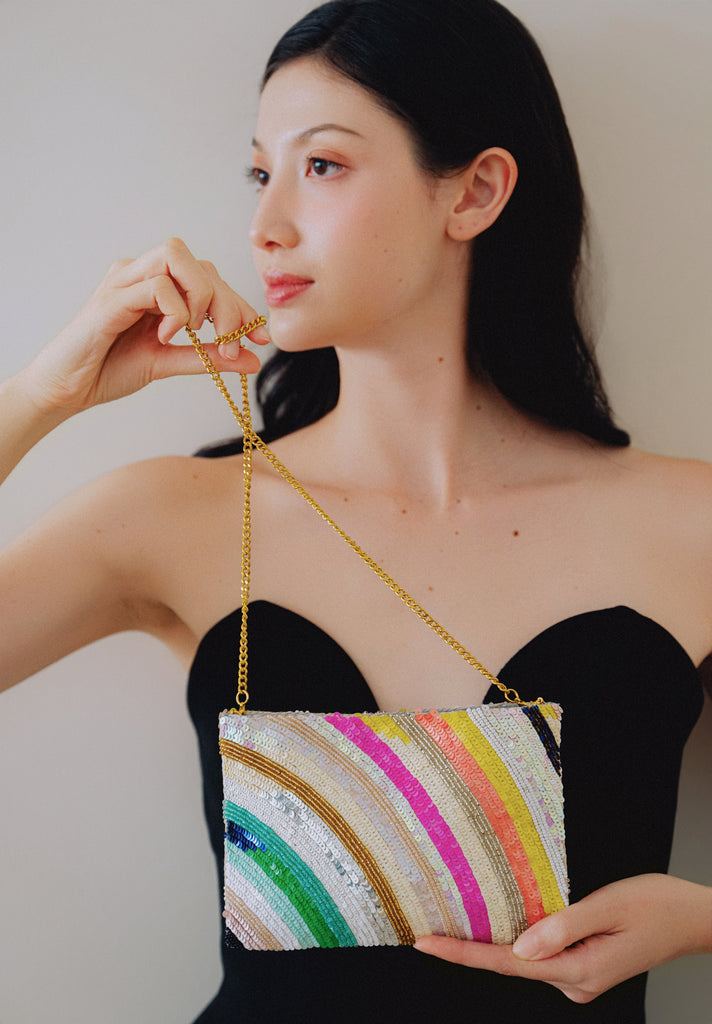 Rainbow Mini Beaded Bag (Preorder)