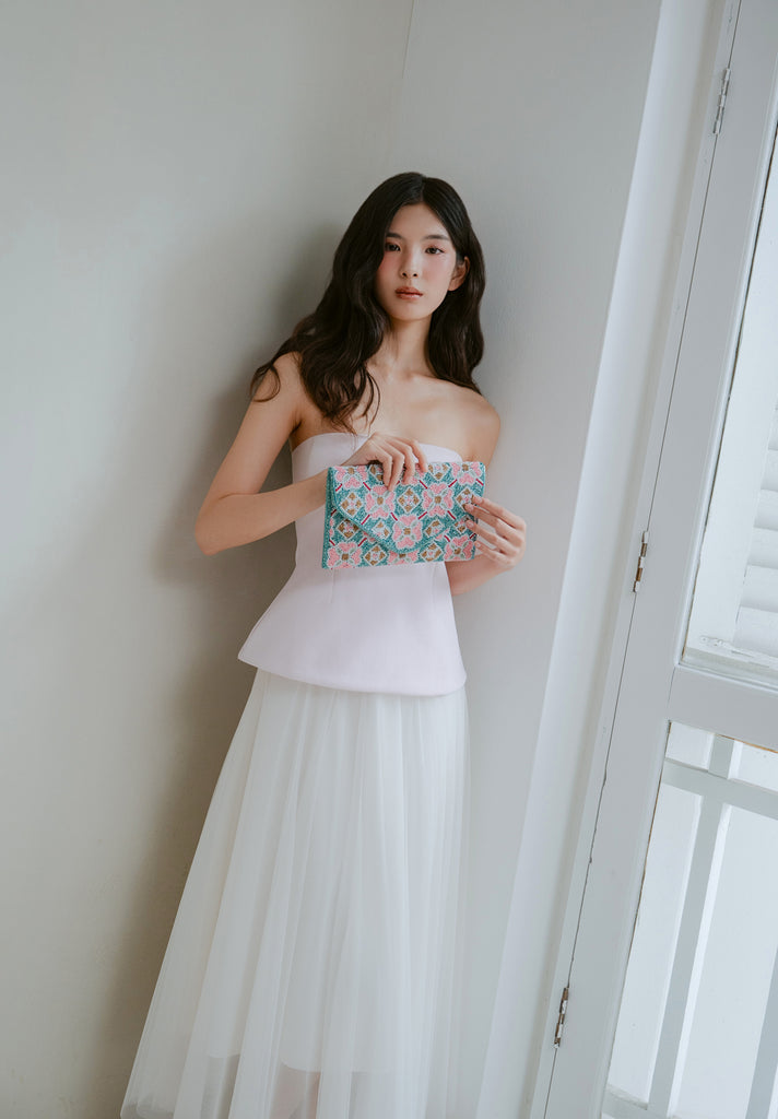 Prosperity Blooms Beaded HandBag (Preorder)