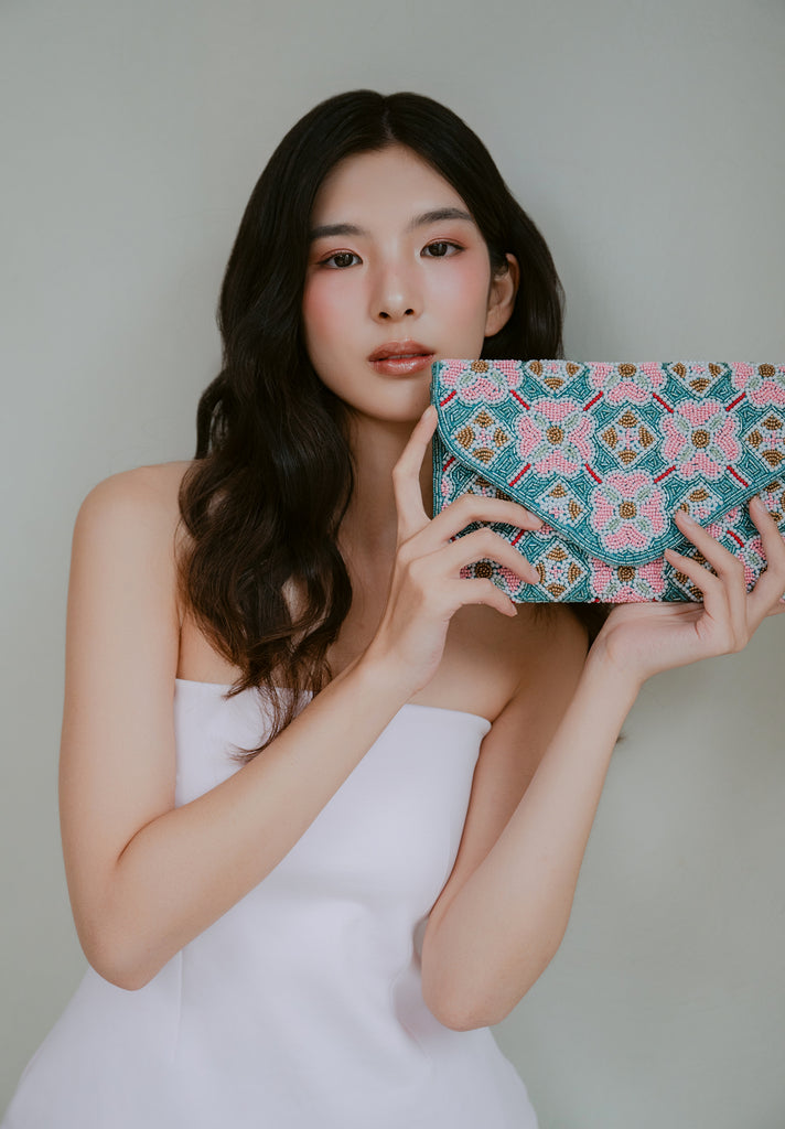 Prosperity Blooms Beaded HandBag (Preorder)