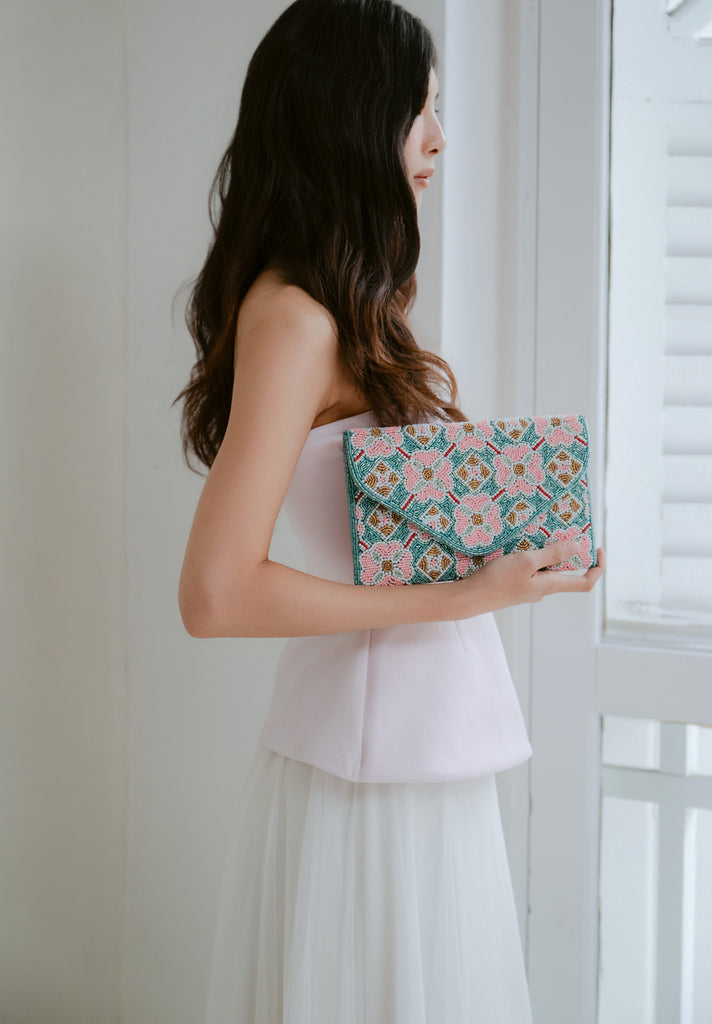 Prosperity Blooms Beaded HandBag (Preorder)