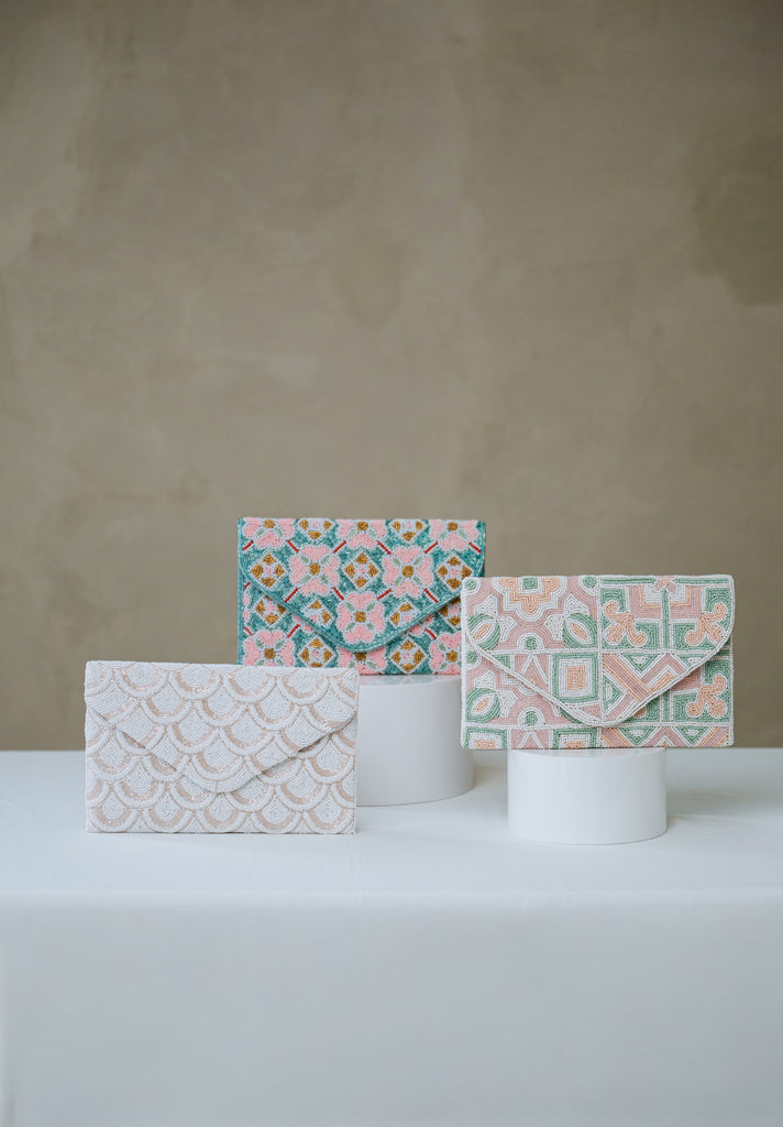 Pearled Clouds Beaded HandBag (Preorder)