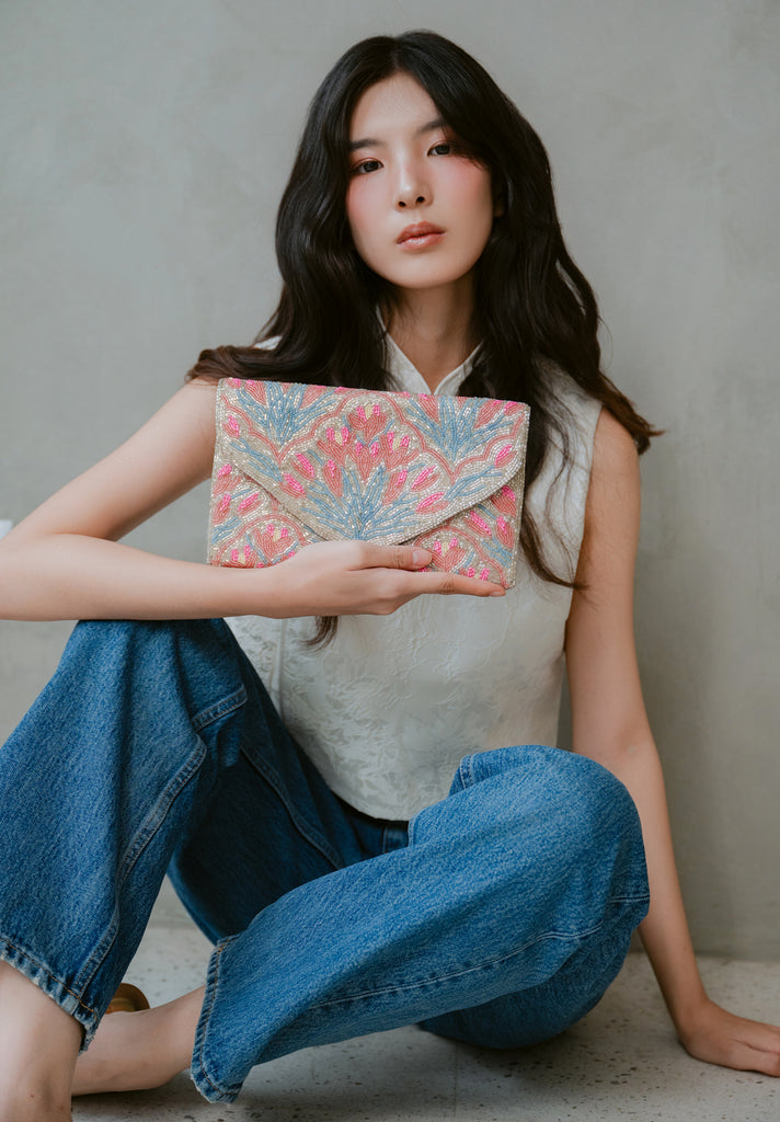 Bouquet Beaded HandBag (Preorder)