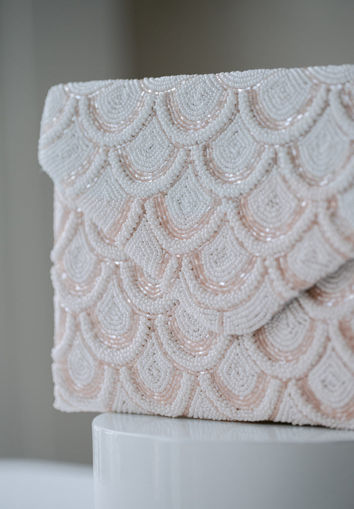 Pearled Clouds Beaded HandBag (Preorder)