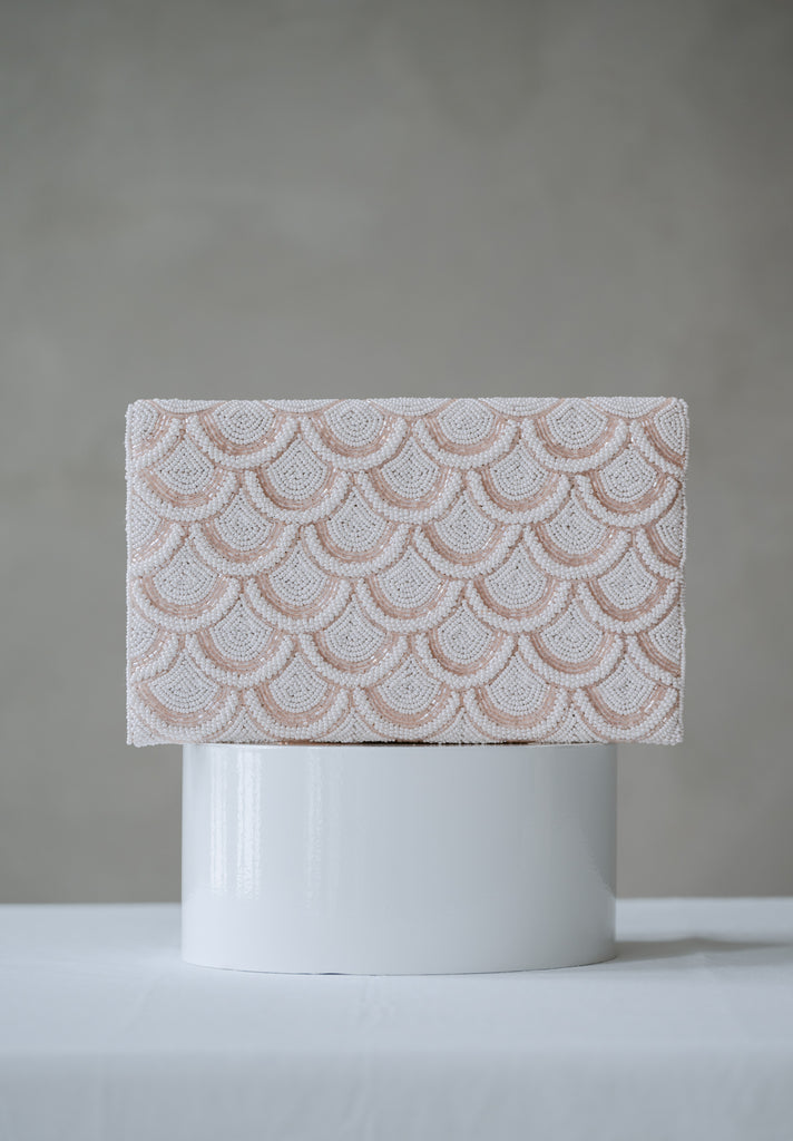 Pearled Clouds Beaded HandBag (Preorder)