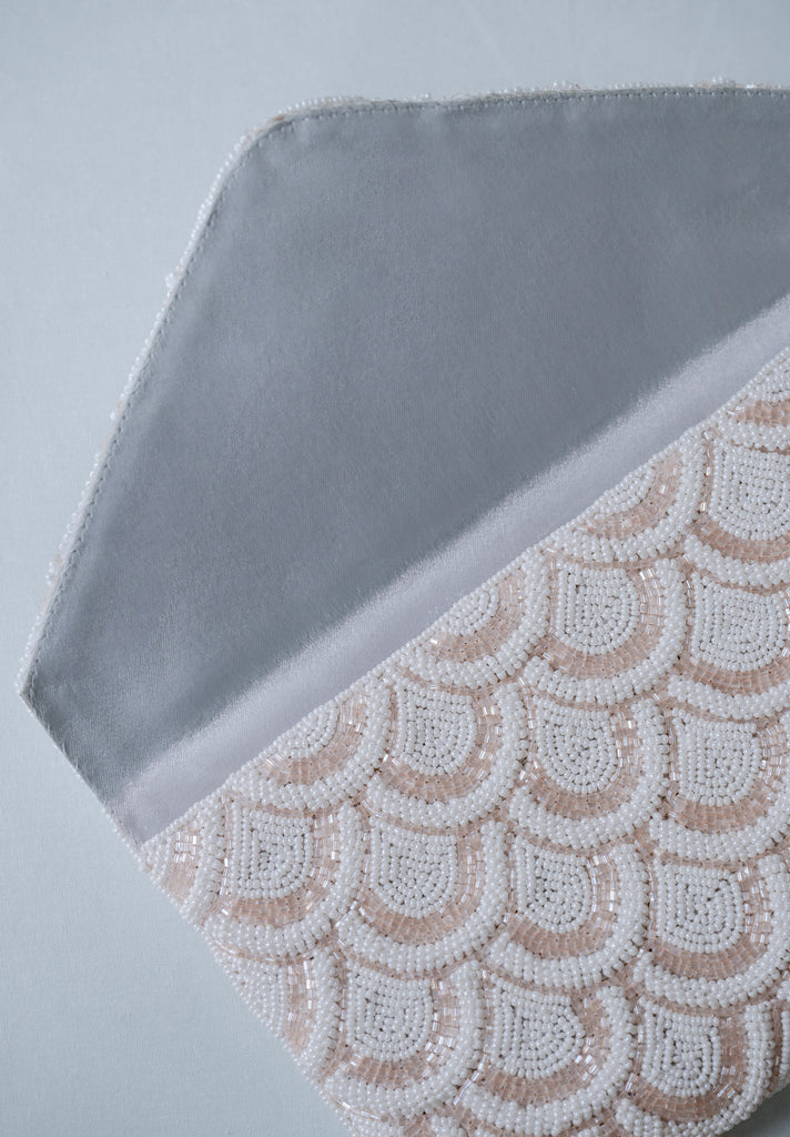 Pearled Clouds Beaded HandBag (Preorder)