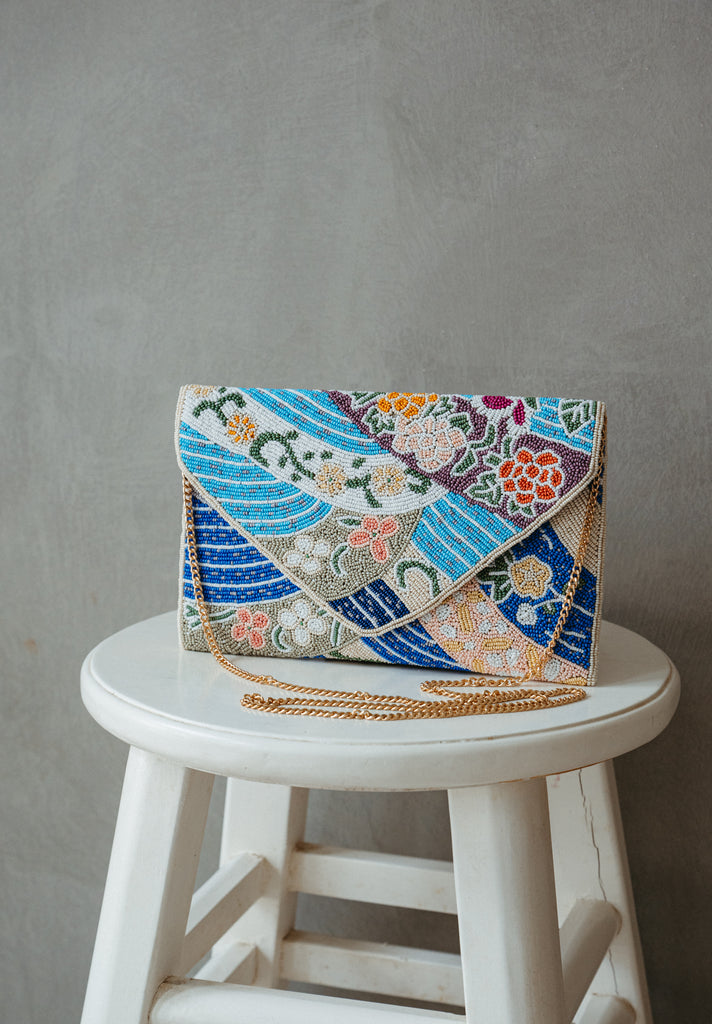Beautiful Batik Beaded Handbag (Preorder)