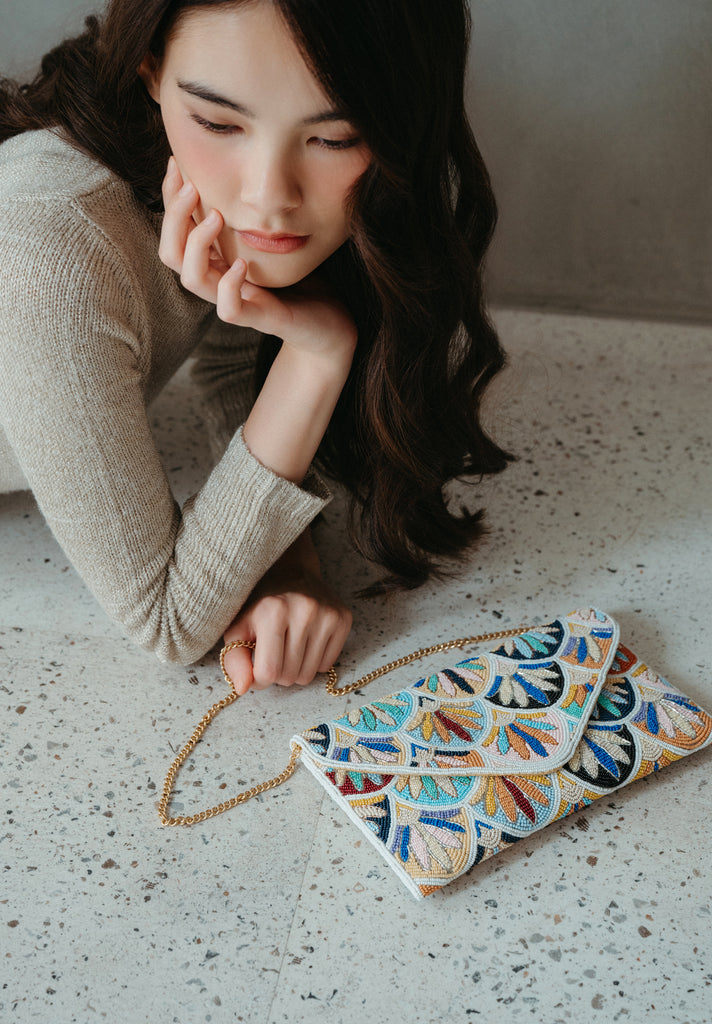 On Cloud Nine Beaded Handbag (Preorder)